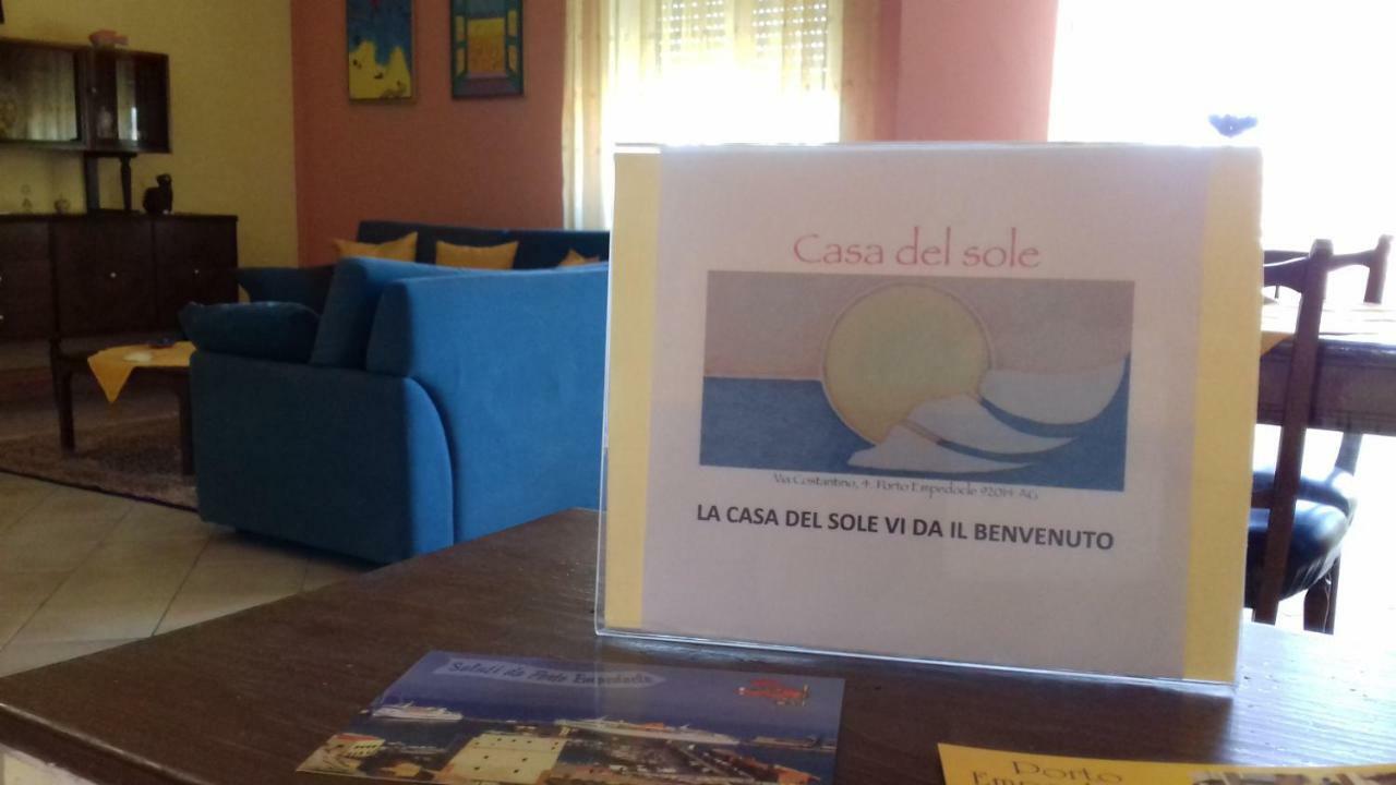 Апартаменты La Casa Del Sole Порт-Эмпедокле Экстерьер фото